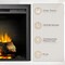 Edendirect 28'' Electric Fireplace Insert, Remote Control, Adjustable Flame Brightness, 750W/1500W EF262A - alternate 8